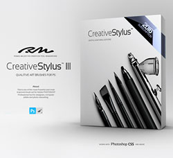 极品PS画笔－264支创意压感笔刷工具(第三版/TPL文件/7种类型)：RM Creative Stylus 